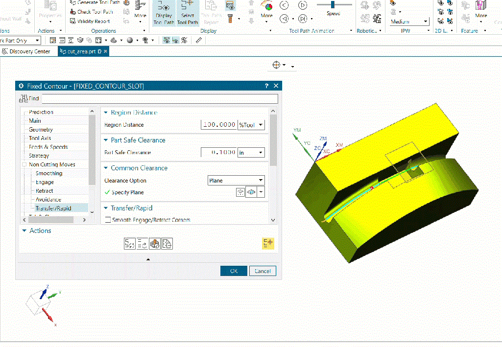 Tool Path Optimization NX